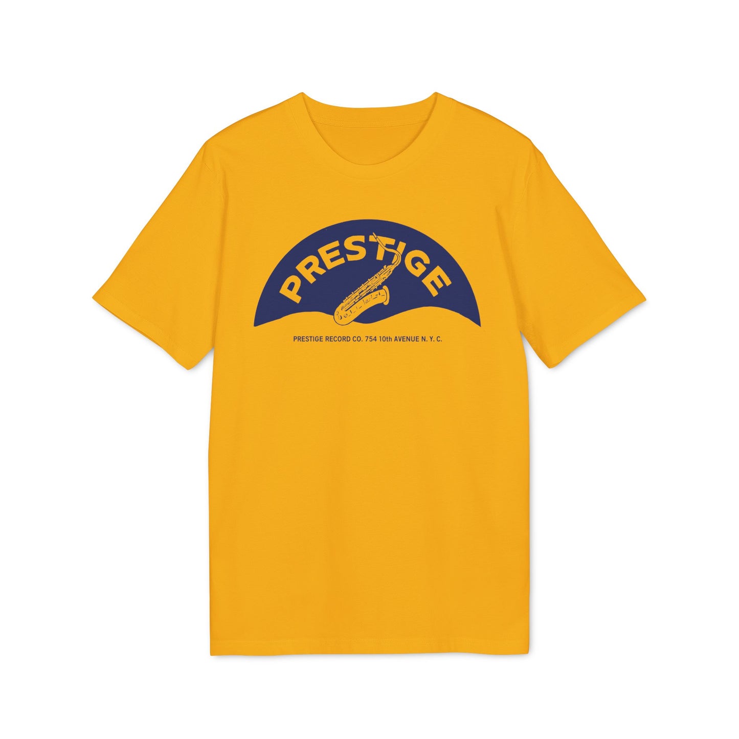 Prestige Records Camiseta (Algodón Orgánico) Saxophone Design