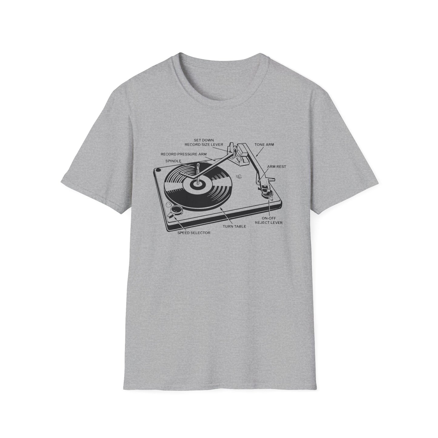 Vinyl Record Player Turntable Camiseta