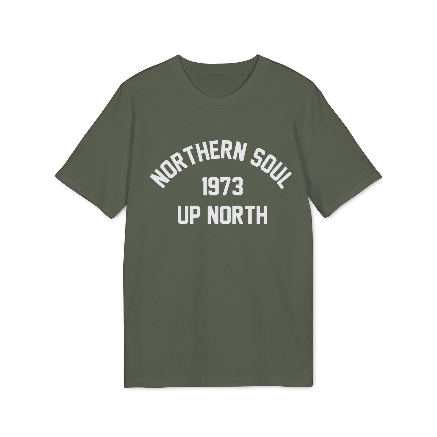 Northern Soul Up North 1973 Camiseta (Algodón Orgánico)
