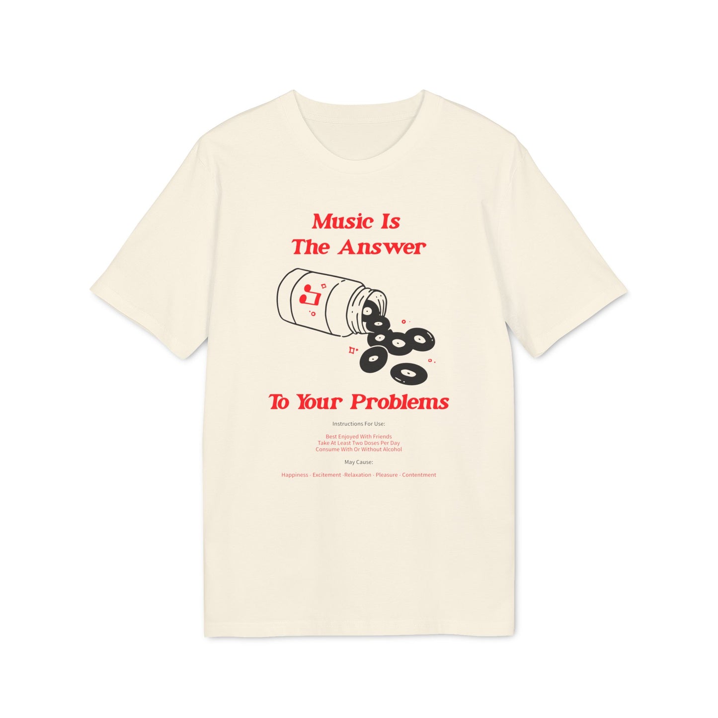 Music Is The Answer Camiseta (Algodón Orgánico)