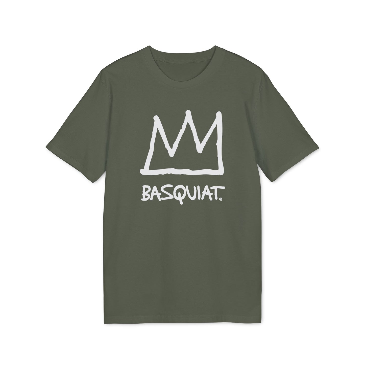 Jean Michel Basquiat Crown Logo Camiseta (Algodón Orgánico)
