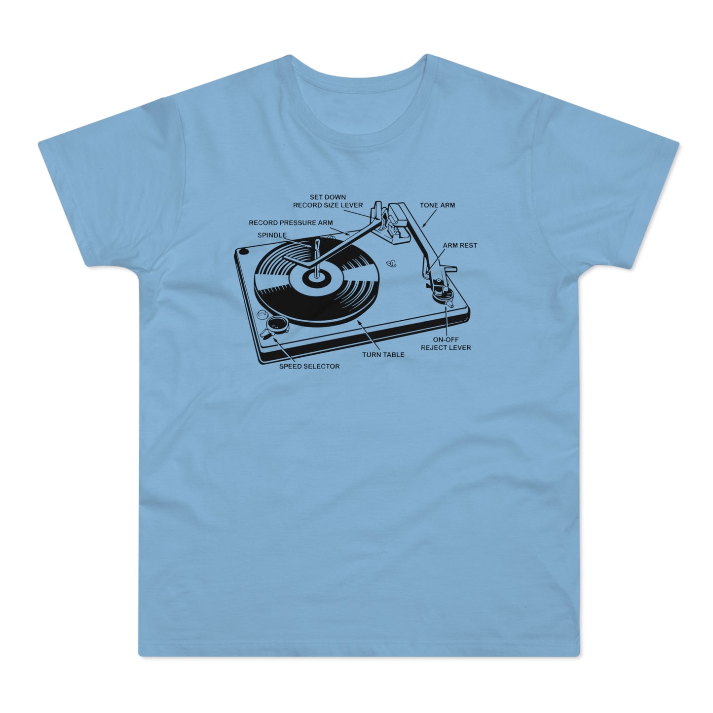 Vinyl Record Player Turntable Camiseta (Estándar)