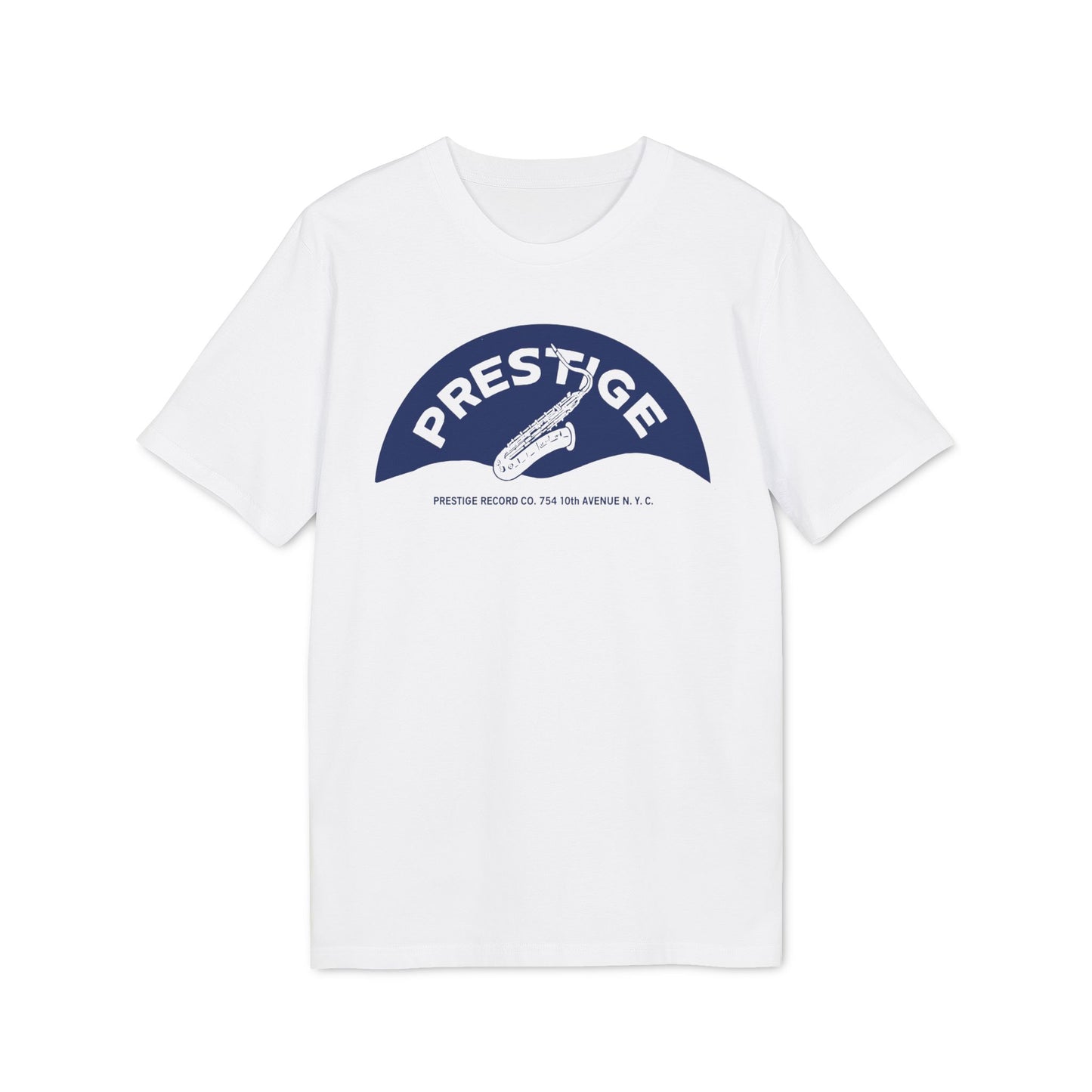 Prestige Records Camiseta (Algodón Orgánico) Saxophone Design