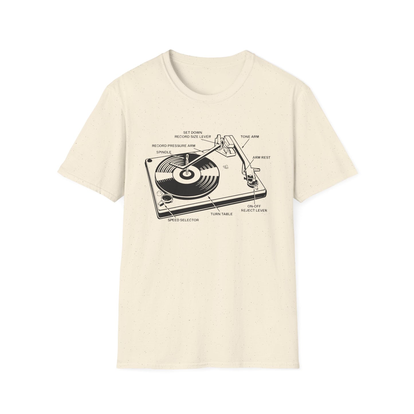 Vinyl Record Player Turntable Camiseta (Colección Ligera)