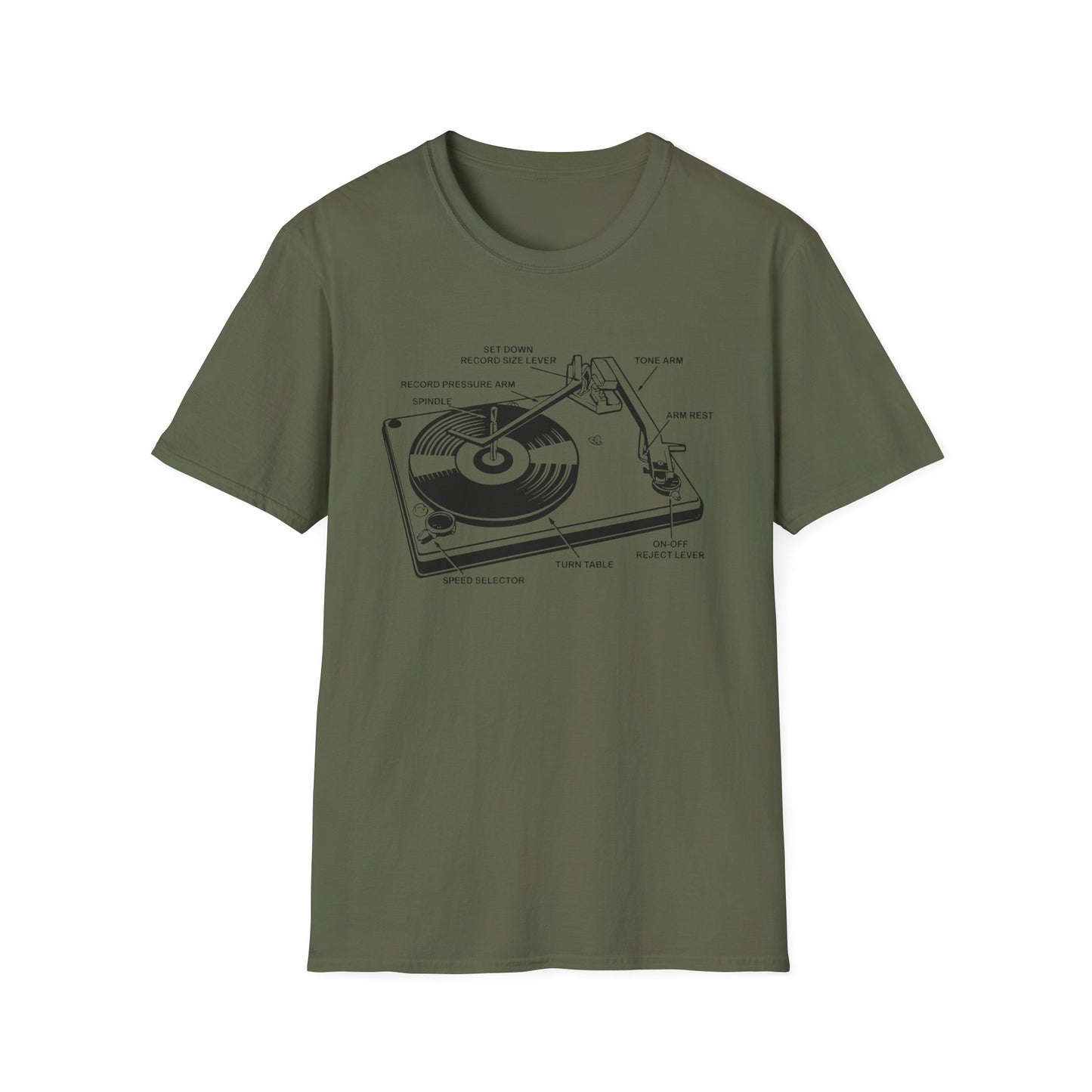 Vinyl Record Player Turntable Camiseta
