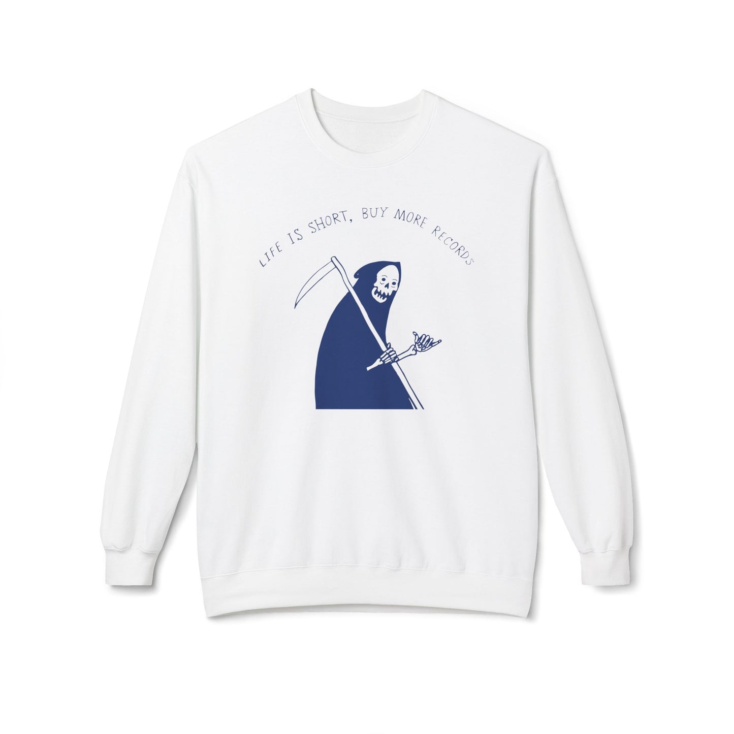 Life Is Short Buy More Records Sudadera
