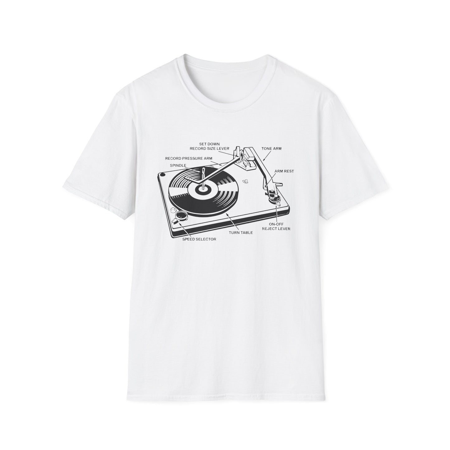 Vinyl Record Player Turntable Camiseta