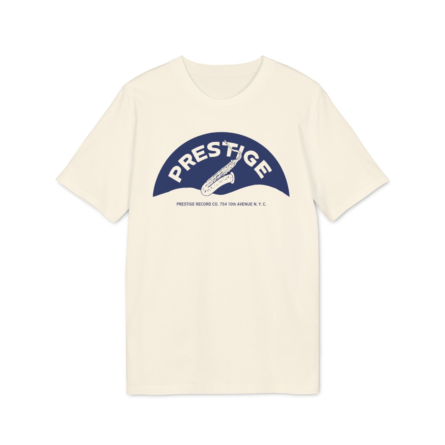 Prestige Records Camiseta (Algodón Orgánico) Saxophone Design