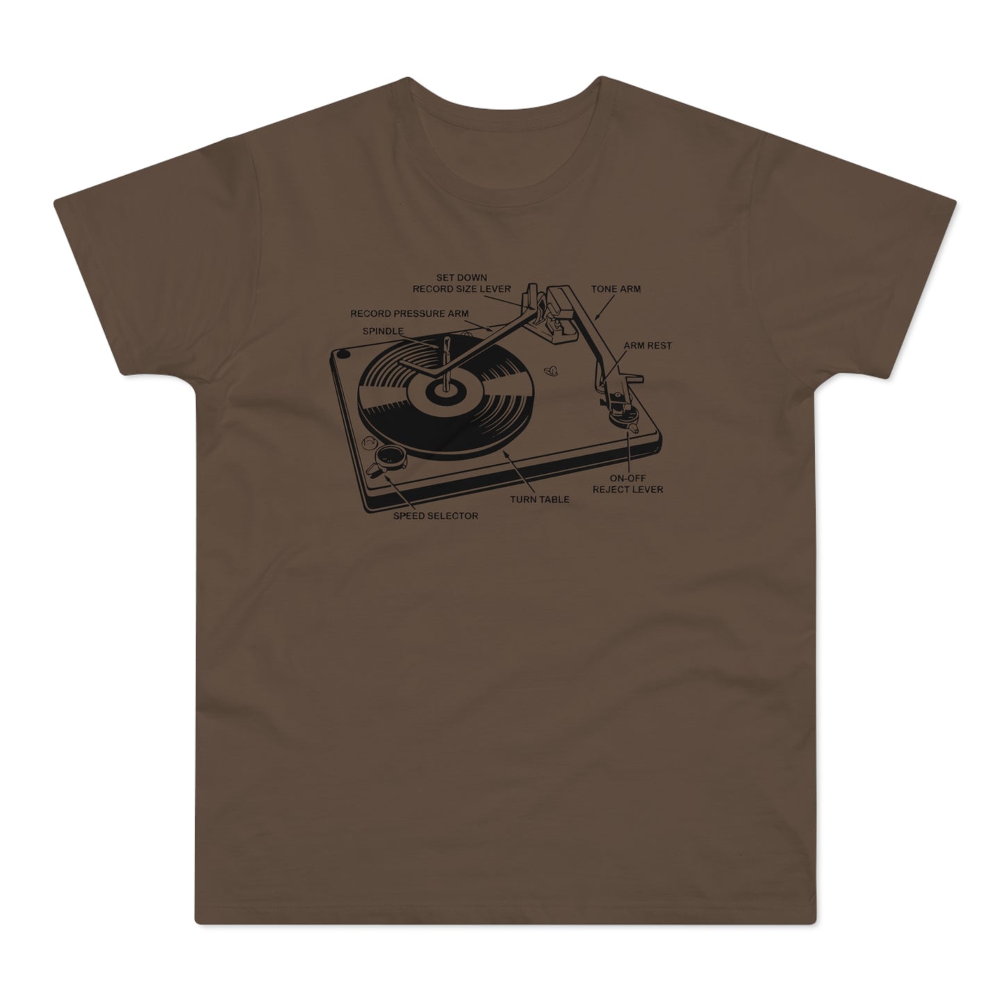 Vinyl Record Player Turntable Camiseta (Estándar)