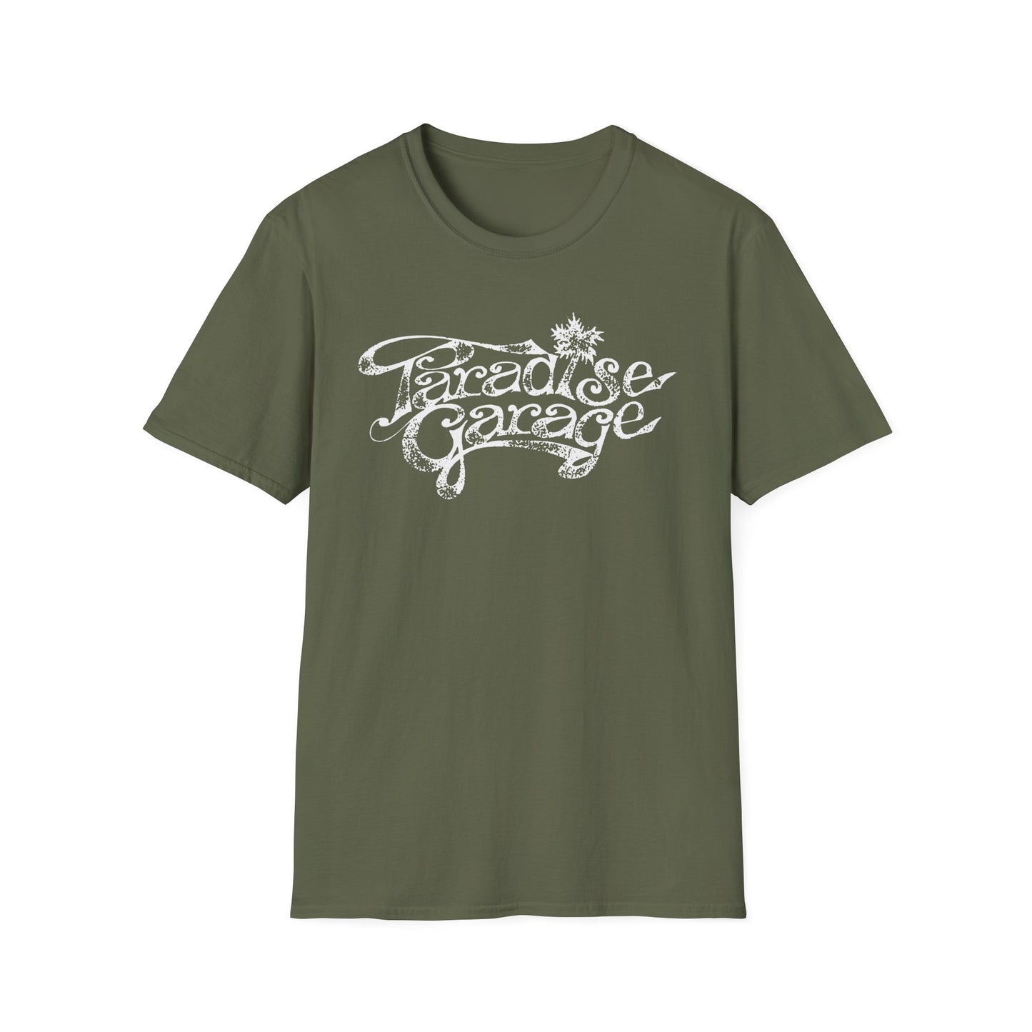 Paradise Garage Camiseta Impresión Envejecida