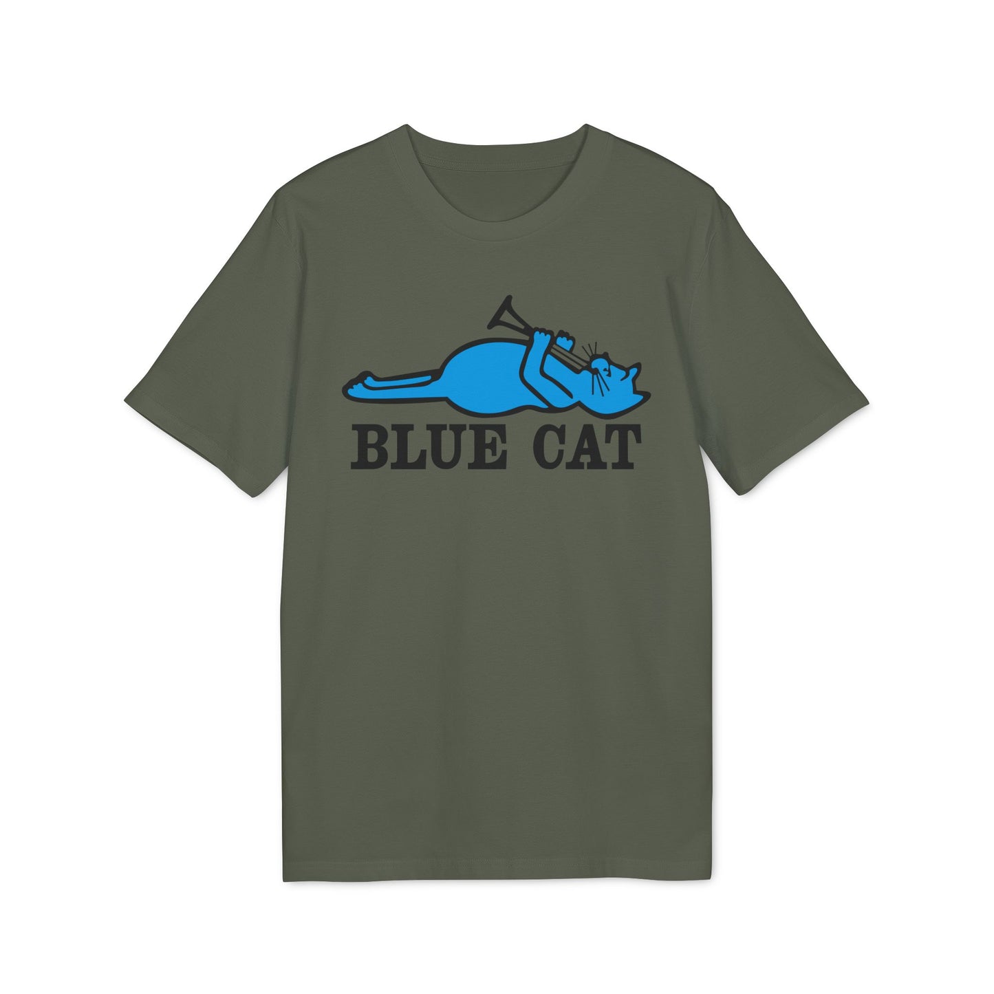 Blue Cat Records Camiseta (Algodón Orgánico)