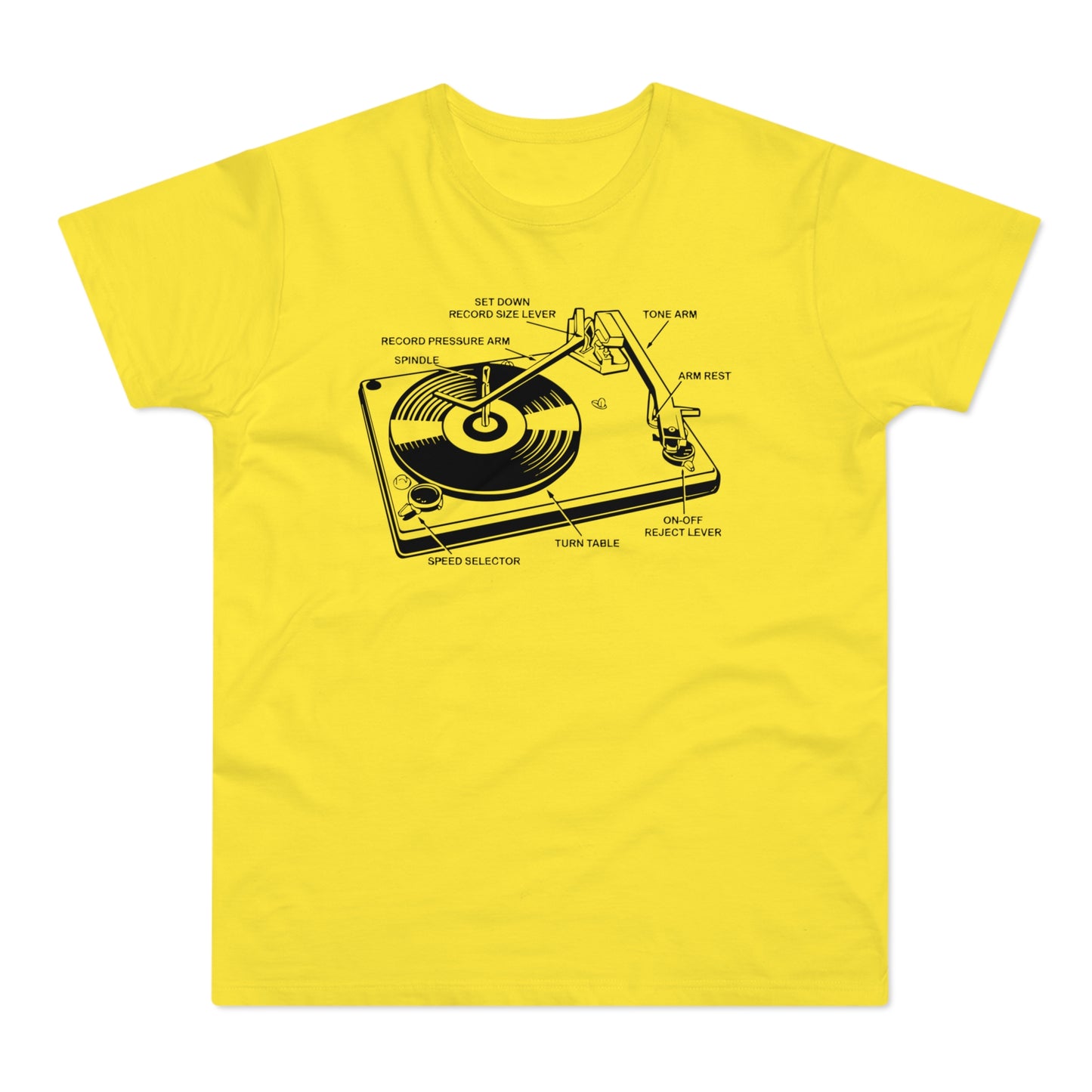 Vinyl Record Player Turntable Camiseta (Estándar)