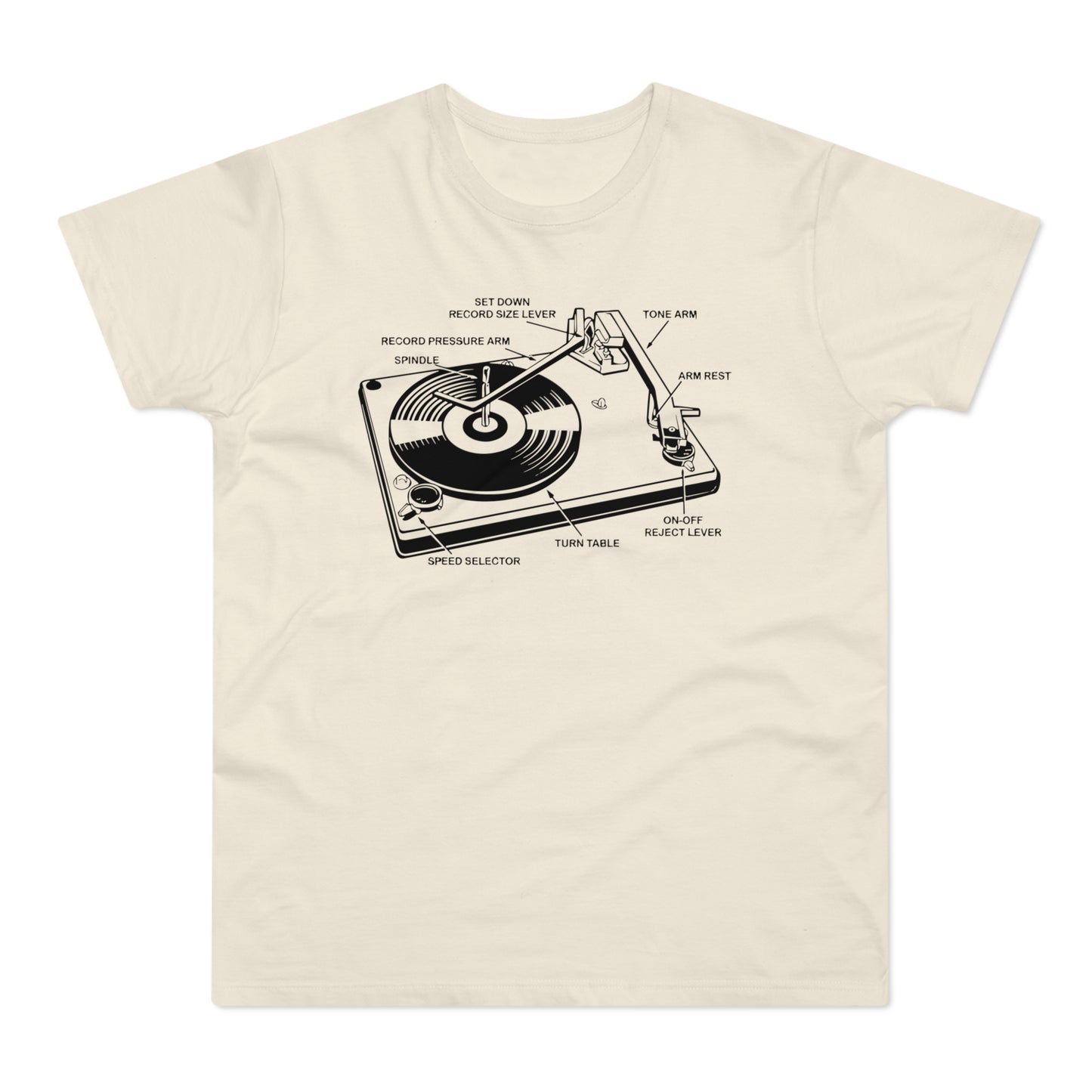 Vinyl Record Player Turntable Camiseta (Estándar)
