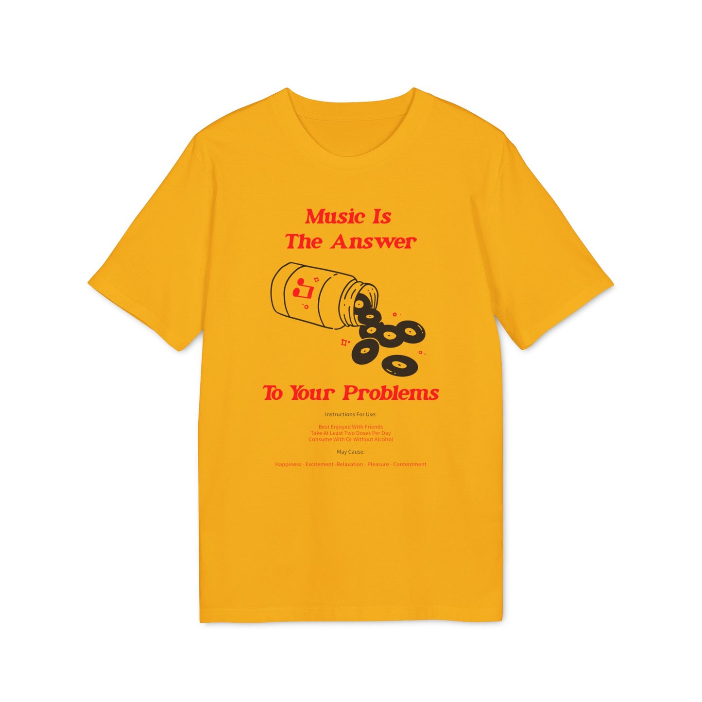 Music Is The Answer Camiseta (Algodón Orgánico)