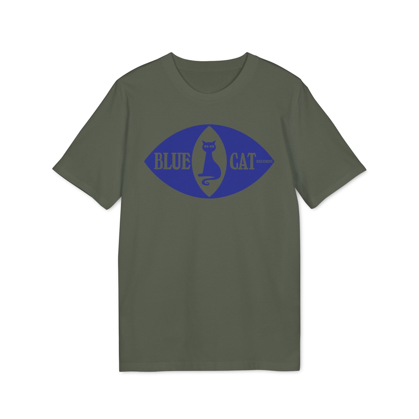Blue Cat Records Eye Camiseta (Algodón Orgánico)