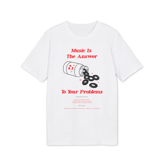Music Is The Answer Camiseta (Algodón Orgánico)