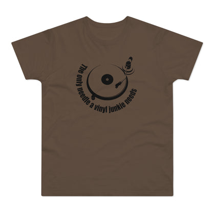 The Only Needle A Vinyl Junkie Needs Camiseta (Estándar)