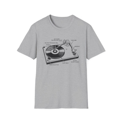 Vinyl Record Player Turntable Camiseta