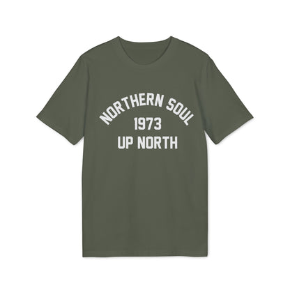 Northern Soul Up North 1973 Camiseta (Algodón Orgánico)