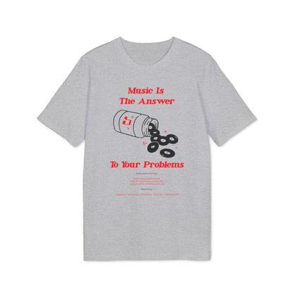 Music Is The Answer Camiseta (Algodón Orgánico)