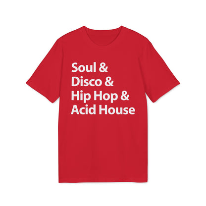 Soul Disco Hip Hop Acid House Camiseta (Algodón Orgánico)