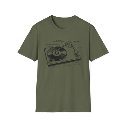 Vinyl Record Player Turntable Camiseta