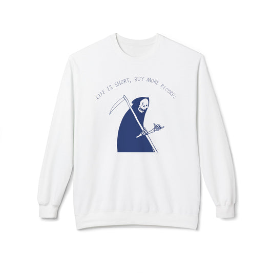 Life Is Short Buy More Records Sudadera