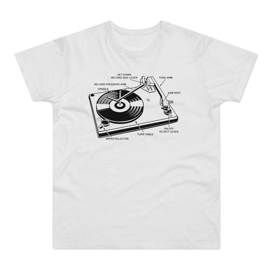 Vinyl Record Player Turntable Camiseta (Estándar)