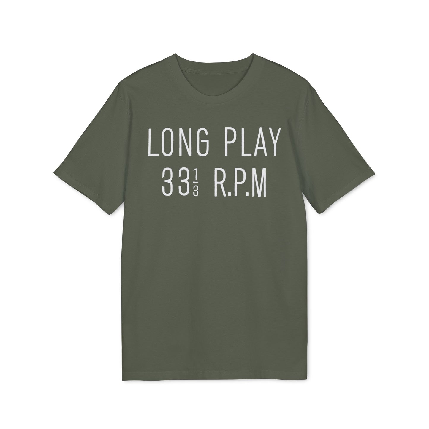 Long Play 33 1/3 RPM Camiseta (Algodón Orgánico)