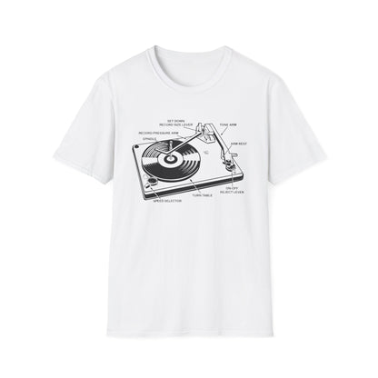 Vinyl Record Player Turntable Camiseta