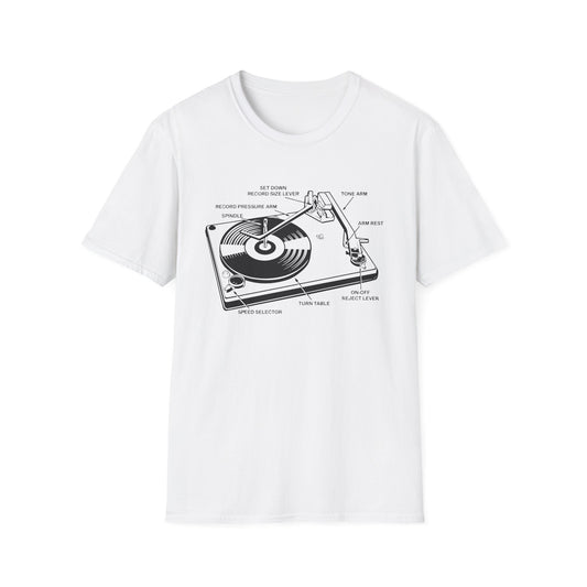 Vinyl Record Player Turntable Camiseta