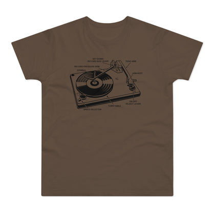 Vinyl Record Player Turntable Camiseta (Estándar)