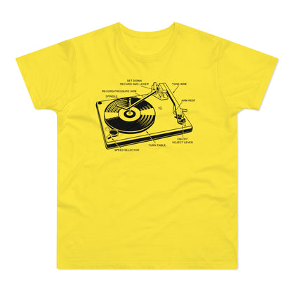Vinyl Record Player Turntable Camiseta (Estándar)