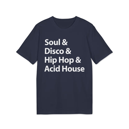 Soul Disco Hip Hop Acid House Camiseta (Algodón Orgánico)
