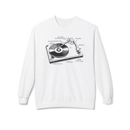 Vinyl Record Player Turntable Sudadera
