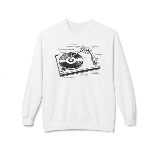 Vinyl Record Player Turntable Sudadera