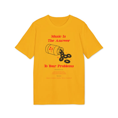 Music Is The Answer Camiseta (Algodón Orgánico)